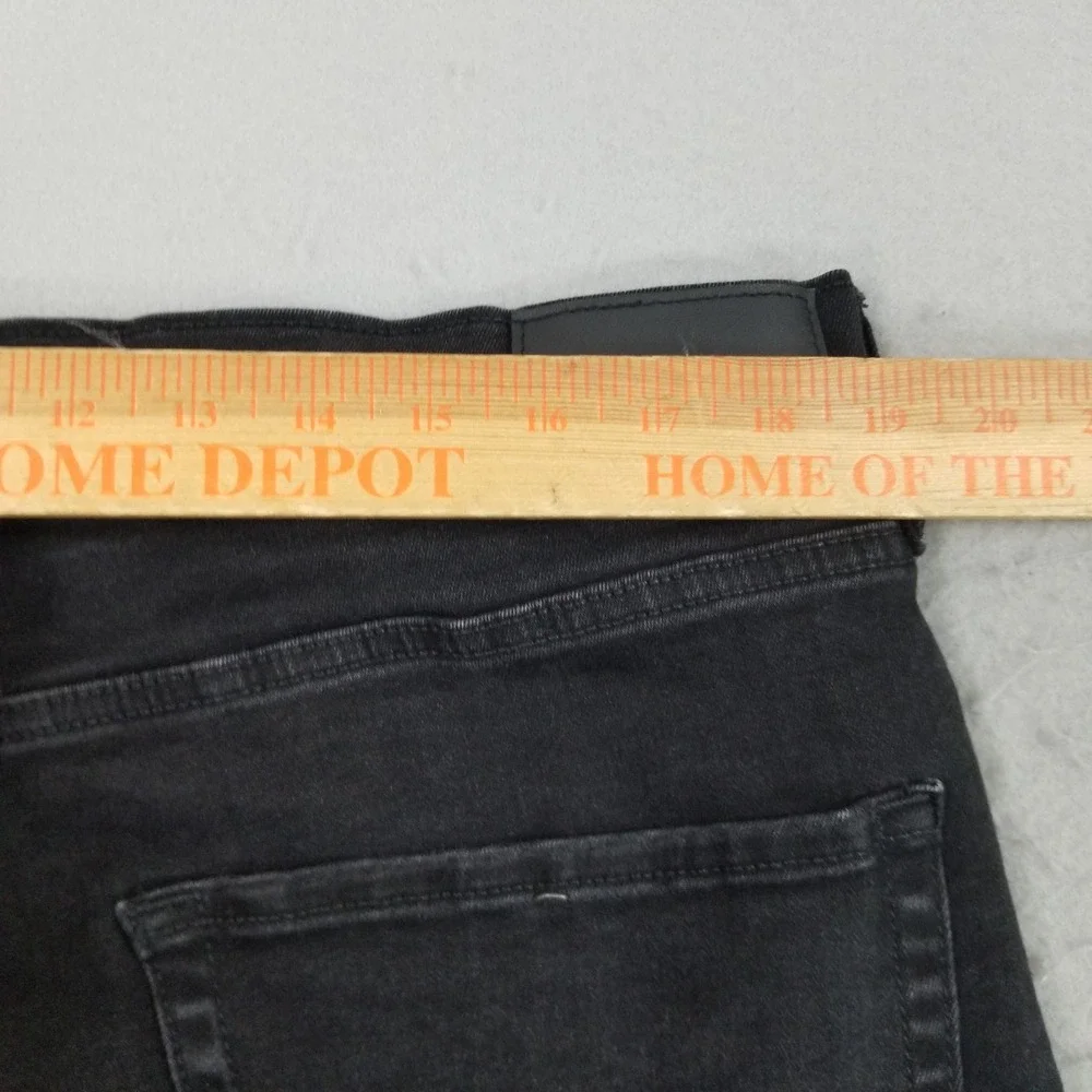 Lucky Brand Jeans Mens‎ 38x34 Black 410 Athletic Straight Stretch Denim Pants